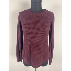 Lety‎ & Me Josey Elbow Patch Sweater Women's Size Small